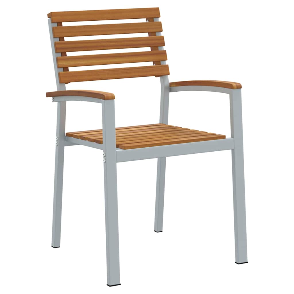 Gartenstuhl 4 pcs Braun 56 x 57 x 87 cm Massivholz Akazie