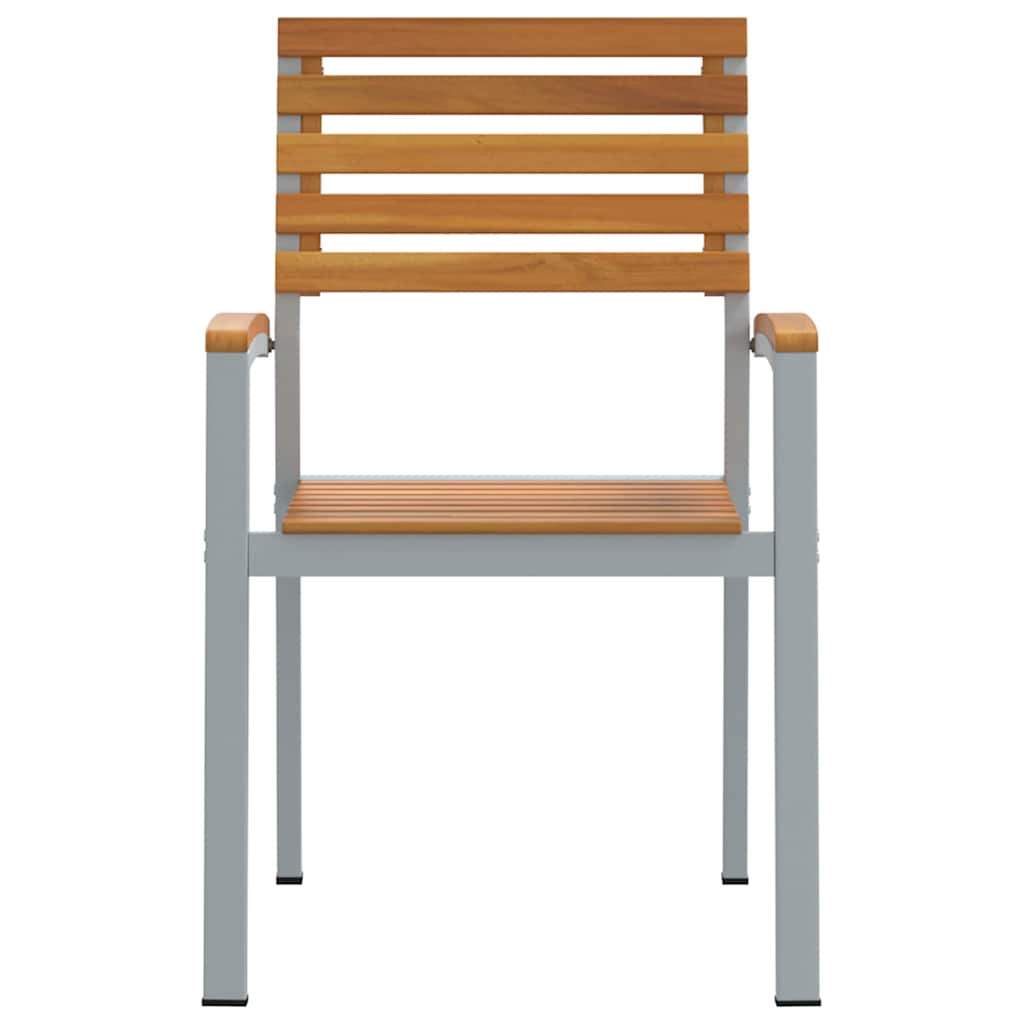 Gartenstuhl 4 pcs Braun 56 x 57 x 87 cm Massivholz Akazie