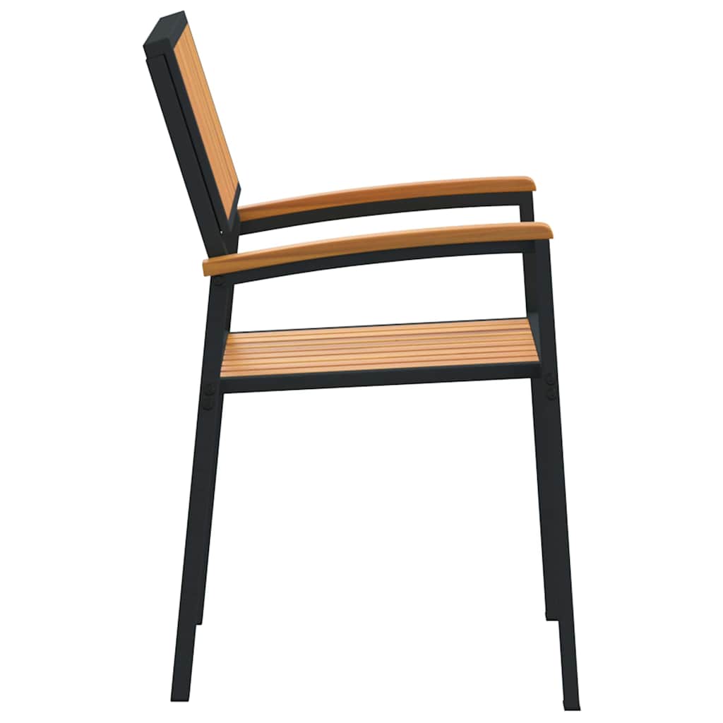 Stapelstuhl 2 pcs Braun 56 x 57 x 87 cm Massivholz Akazie