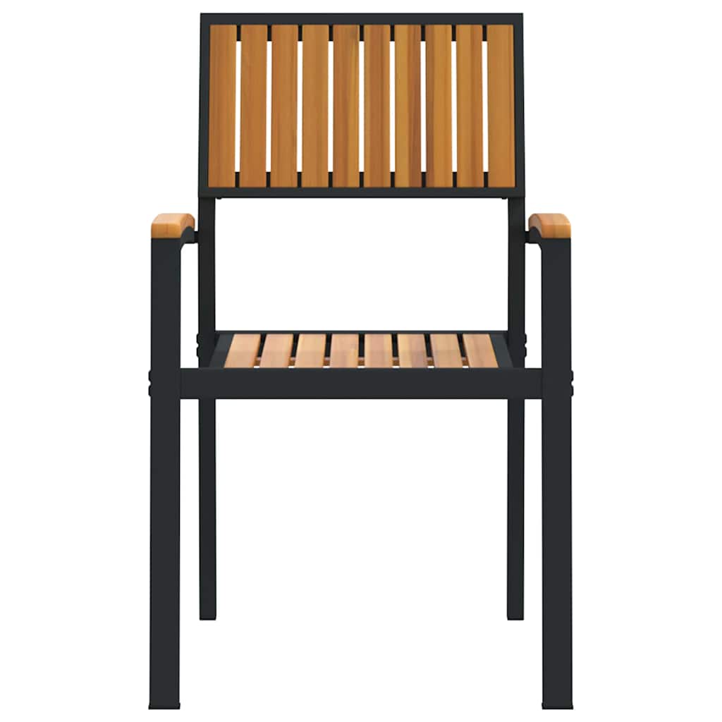Stapelstuhl 4 pcs Braun 56 x 57 x 87 cm Massivholz Akazie