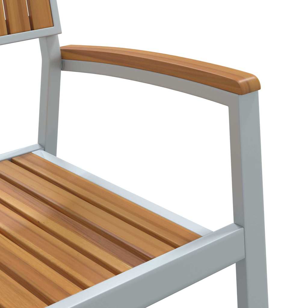 Stapelstuhl 2 pcs Braun 56 x 57 x 87 cm Massivholz Akazie