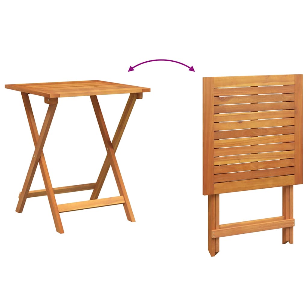 Gartentisch Natur 60 x 60 x 72 cm Massivholz Akazie