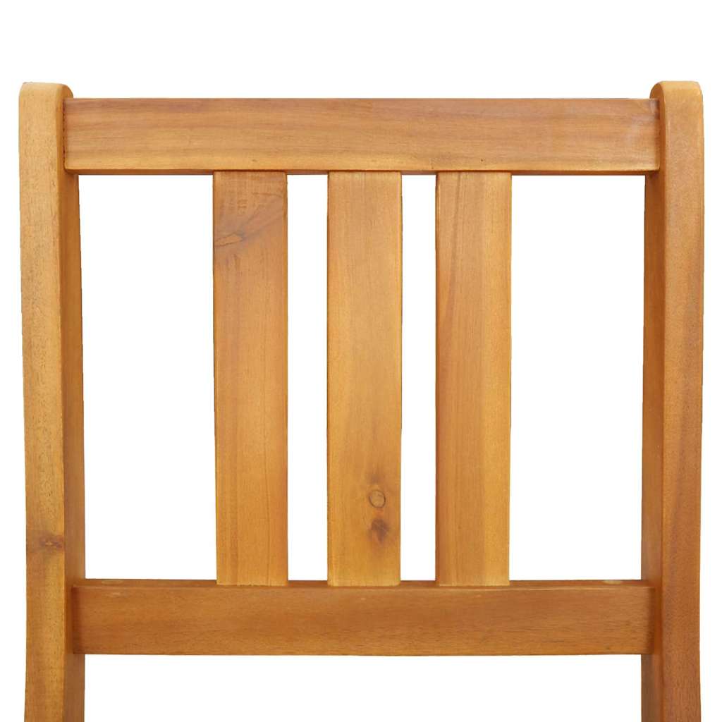 Außen Bistro-Stühle mit Kissen 2 pcs Massivholz Akazie