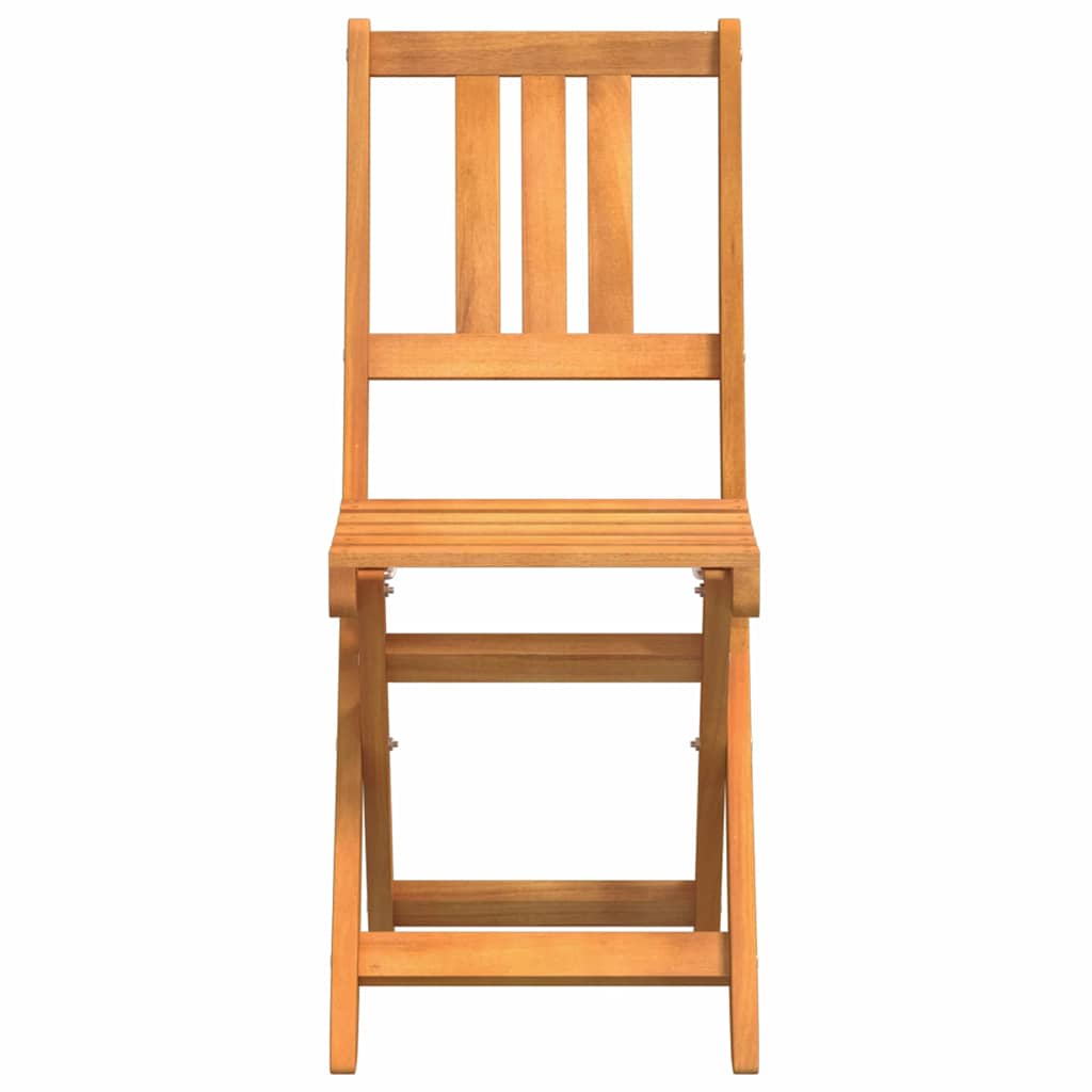 Außen Bistro-Stühle mit Kissen 2 pcs Massivholz Akazie