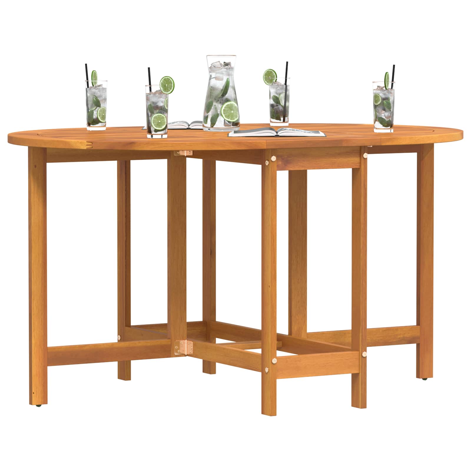 Gartentisch Braun 110 x 60 x 72 cm Massivholz Akazie