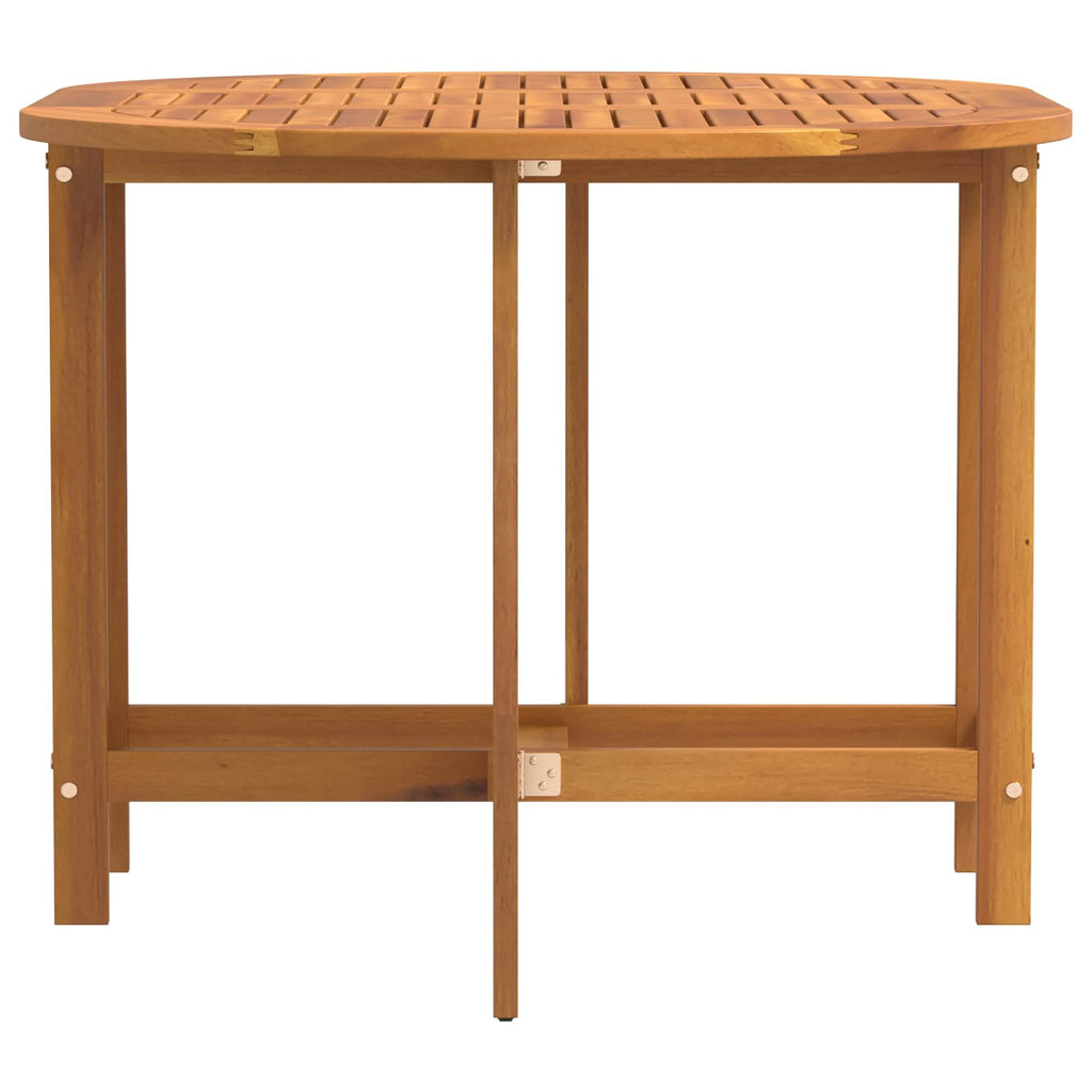Gartentisch Braun 110 x 60 x 72 cm Massivholz Akazie