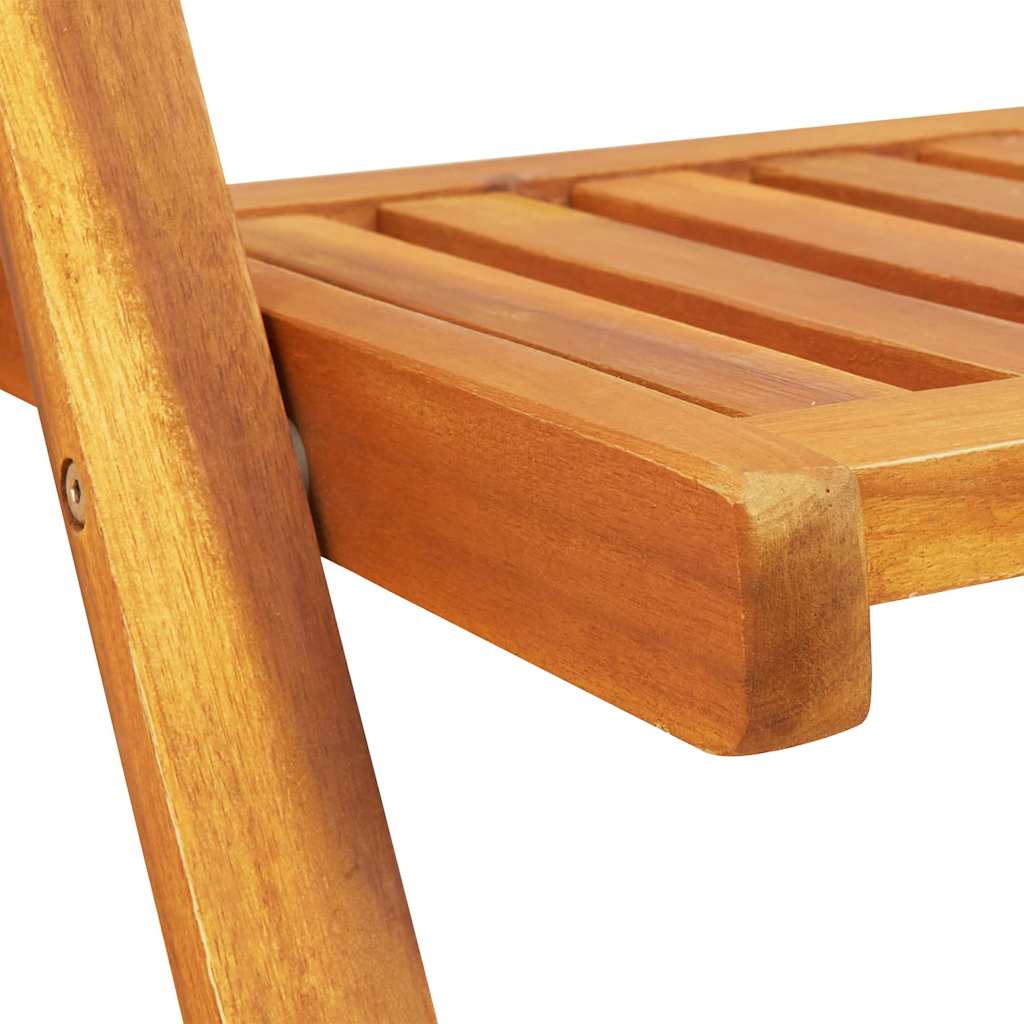 Gartentisch 5 pcs Braun Massivholz Akazie