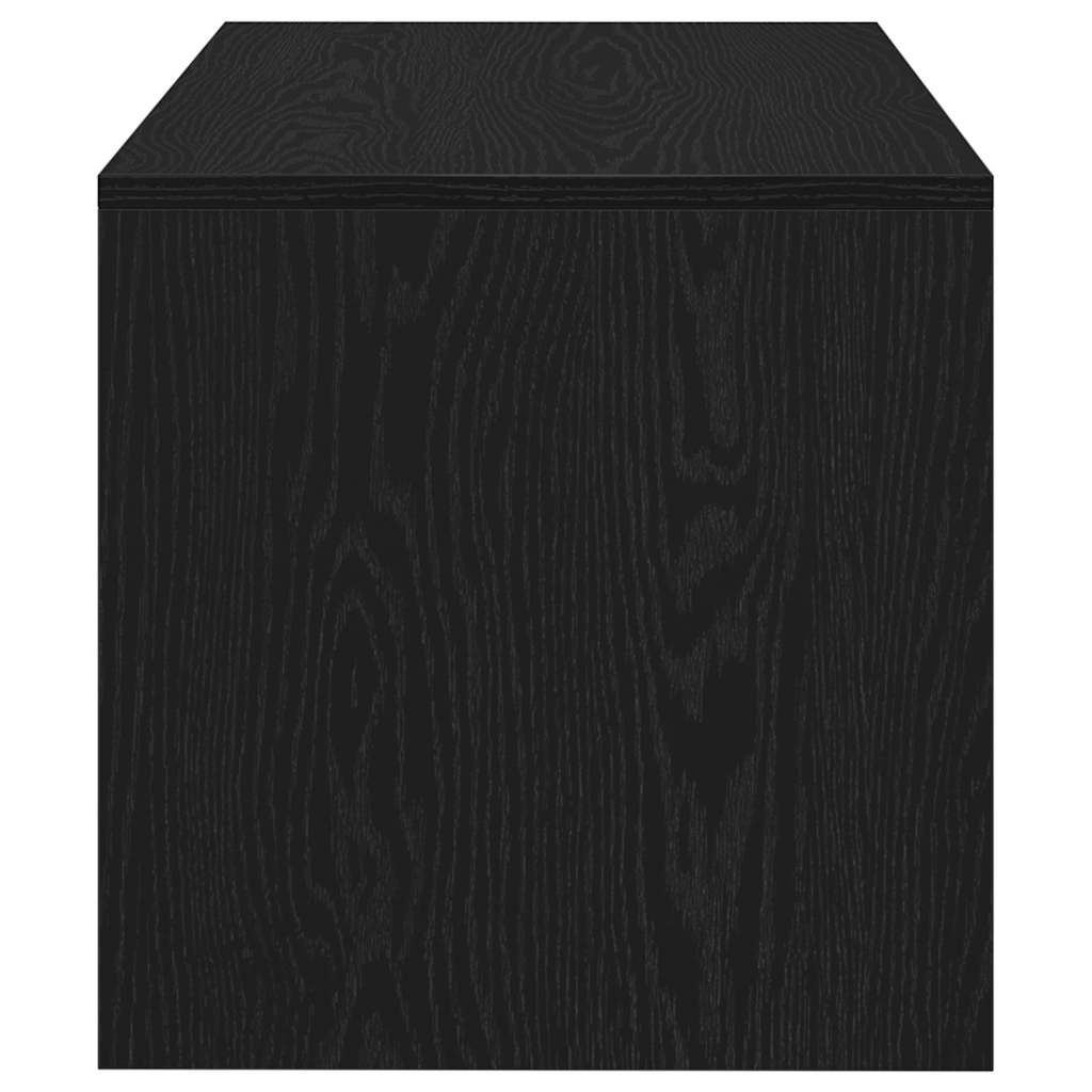 TV-Schrank Schwarz Eiche-Optik 80x40x40 cm Holzwerkstoff