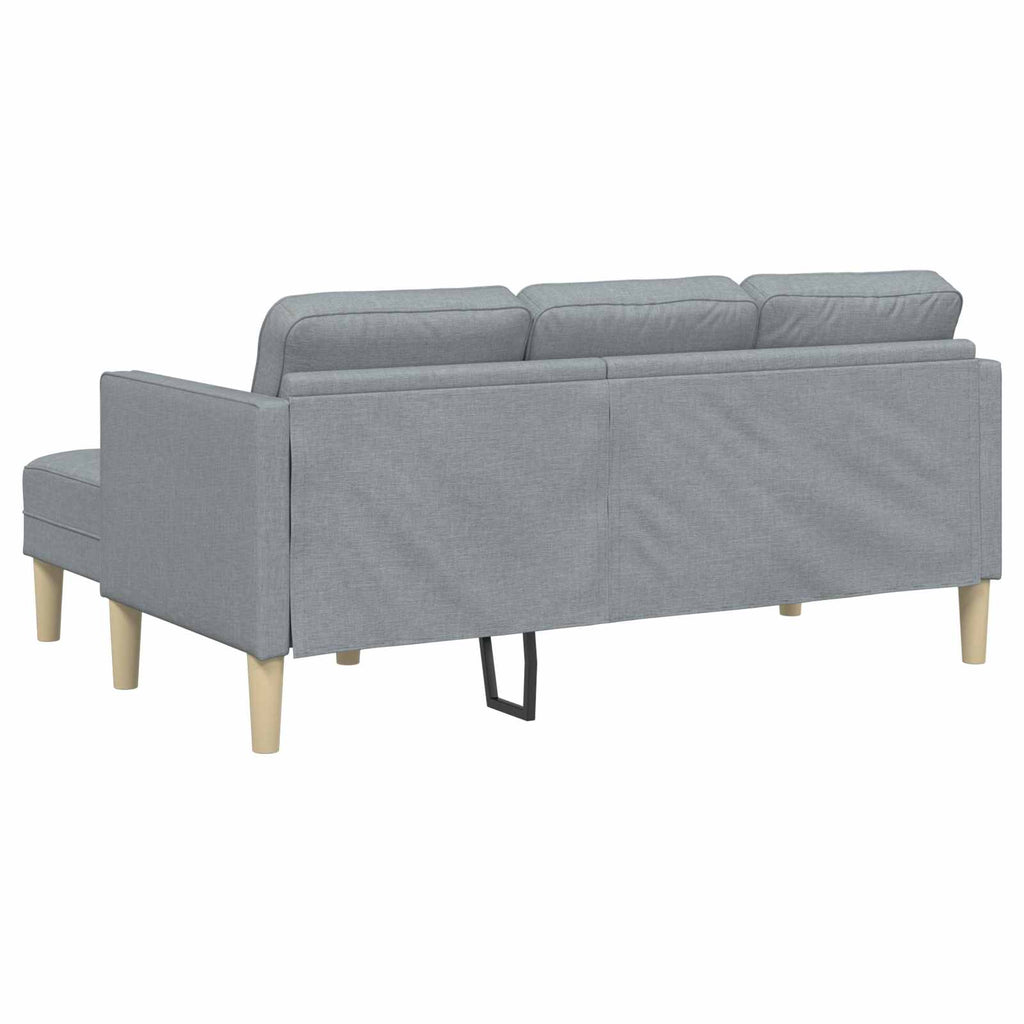 Sofa Set mit Kissen 2 pcs Hellgrau Polyester