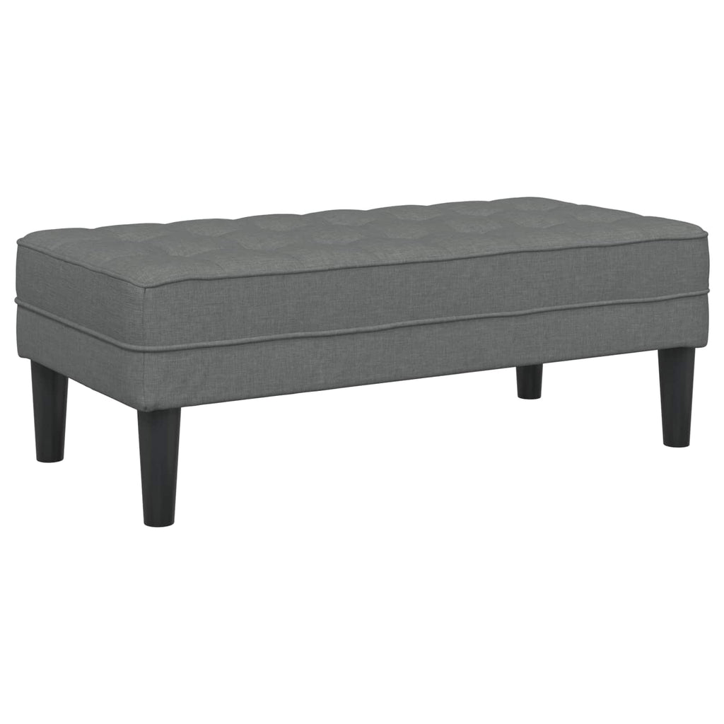 Sofa Set mit Kissen 2 pcs Dunkelgrau Polyester