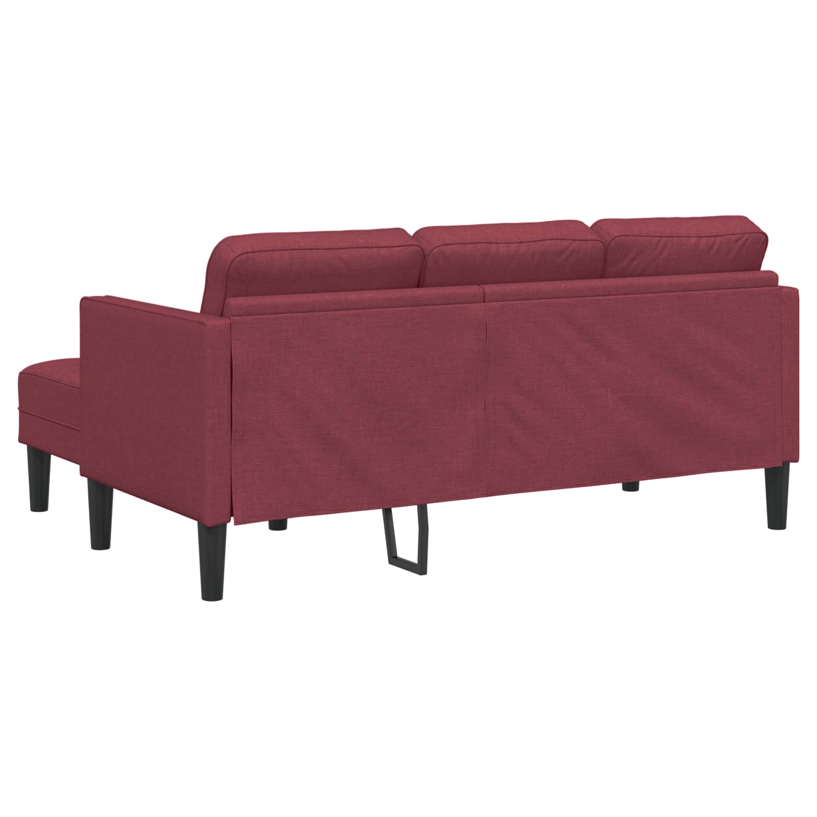 Sofa Set mit Kissen 2 pcs Weinrot Polyester