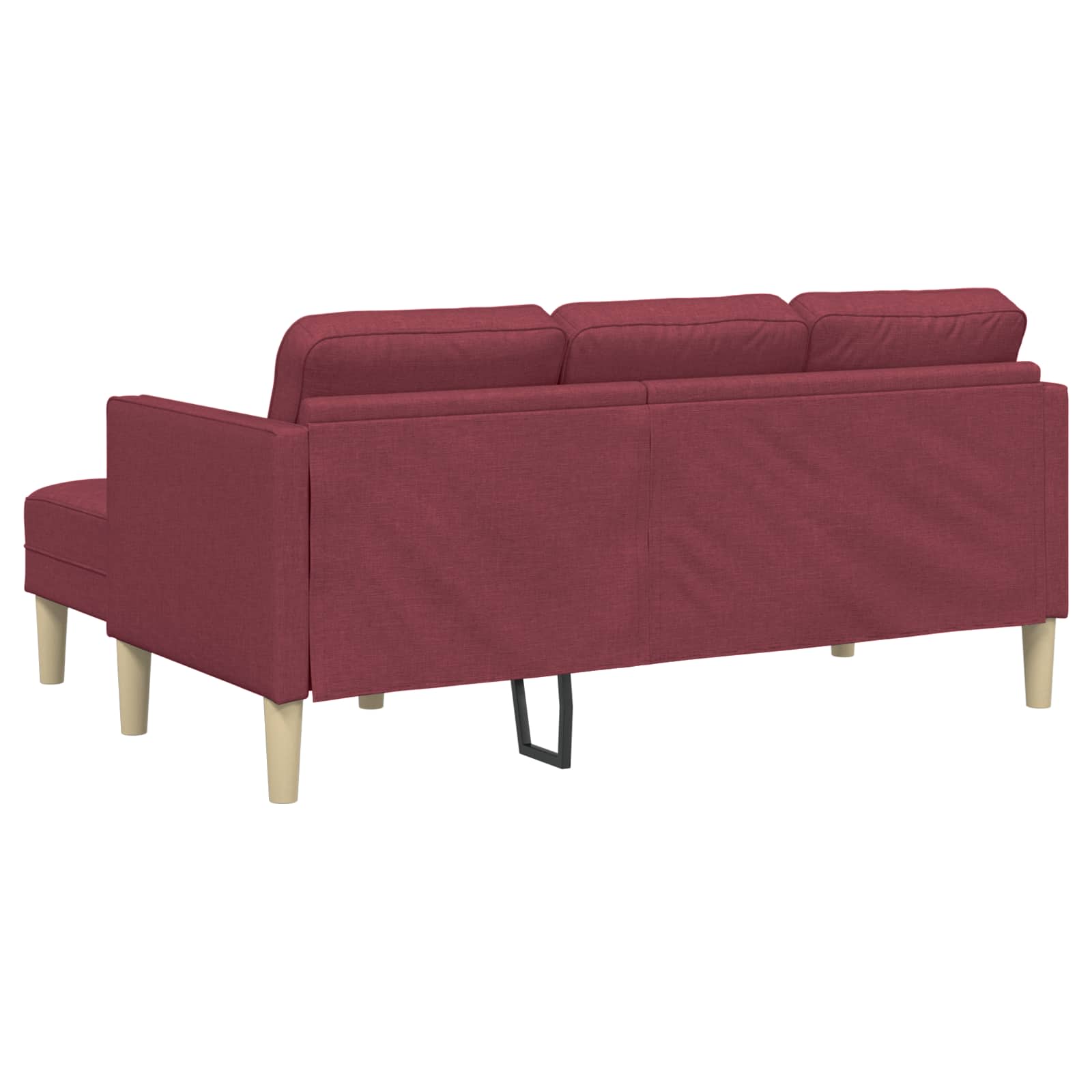 Sofa Set mit Kissen 2 pcs Weinrot Polyester
