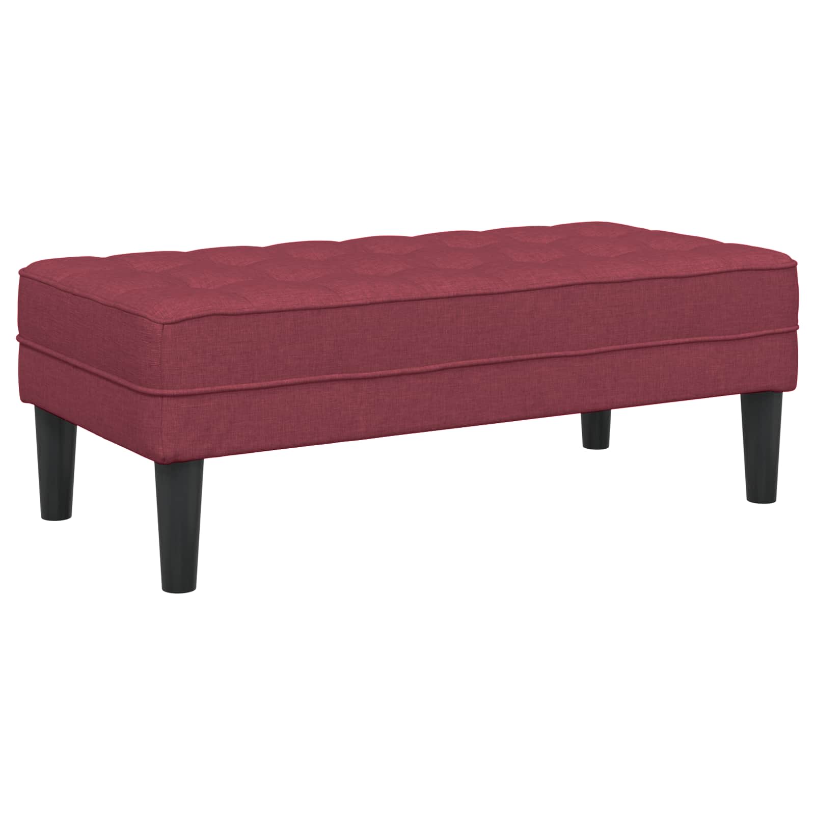 Sofa Set mit Kissen 2 pcs Weinrot Polyester