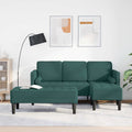 Sofa Set mit Kissen 2 pcs Dunkelgrün Polyester