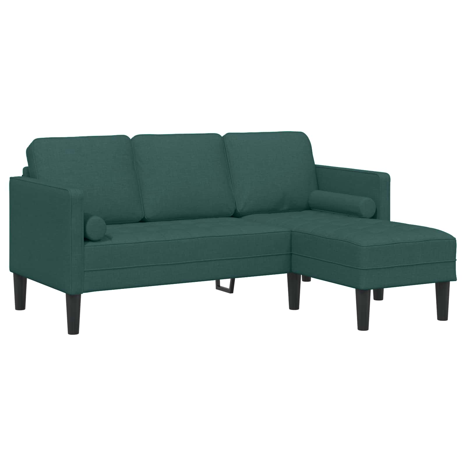 Sofa Set mit Kissen 2 pcs Dunkelgrün Polyester