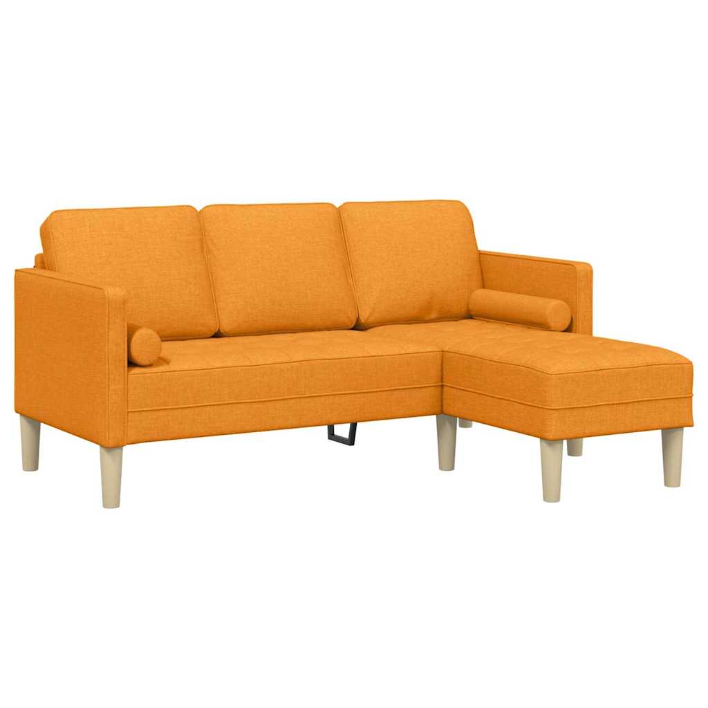 Sofa Set mit Kissen 2 pcs Dunkelgelb Polyester