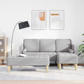 Sofa Set 2 pcs Wolkengrau 173 x 131 x 67 cm Polyester