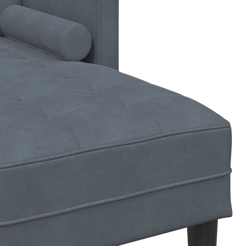 Sofa Set mit Kissen 2 pcs Dunkelgrau Polyester