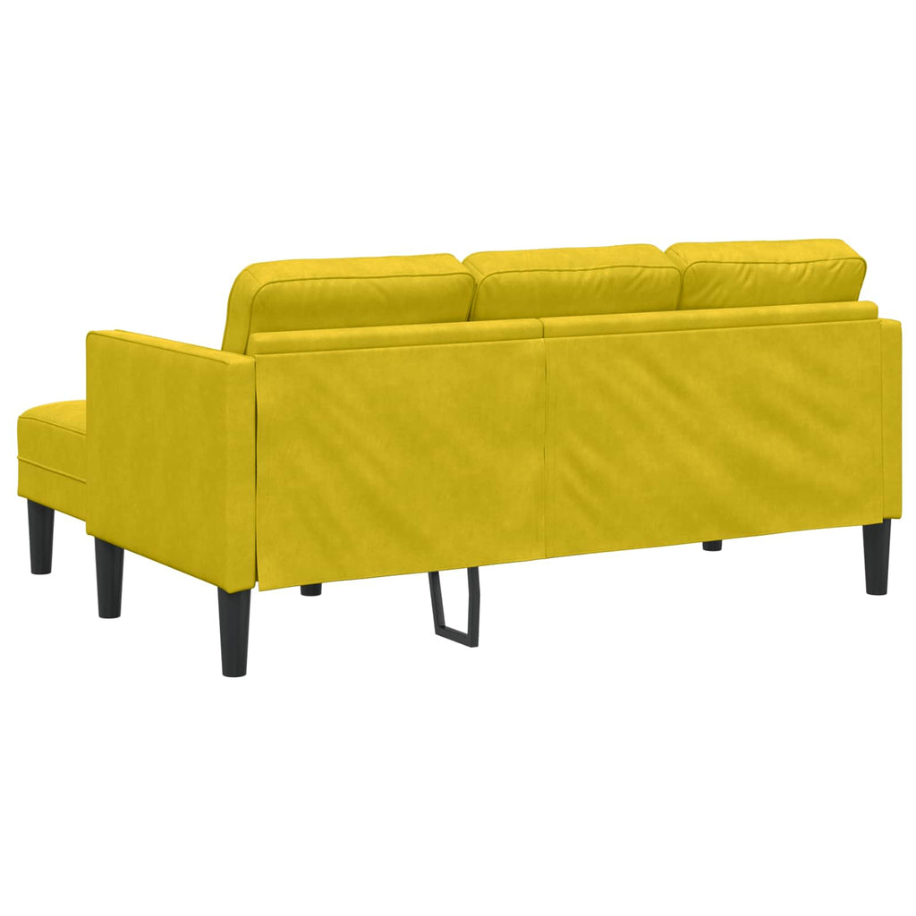Sofa Set mit Kissen 2 pcs Gelb Polyester