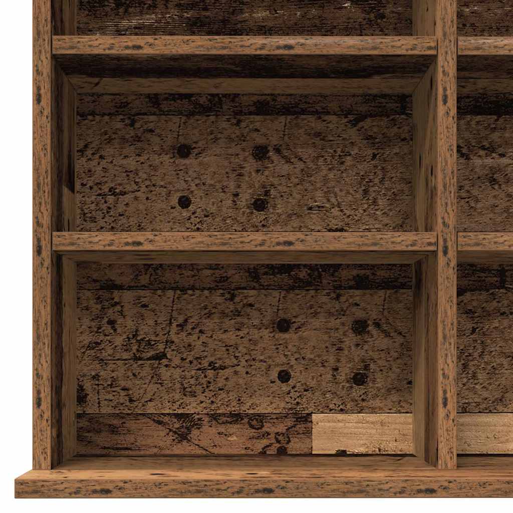 CD Regal mit Regal Altholz 101 x 23 x 177,5 cm Holzwerkstoff