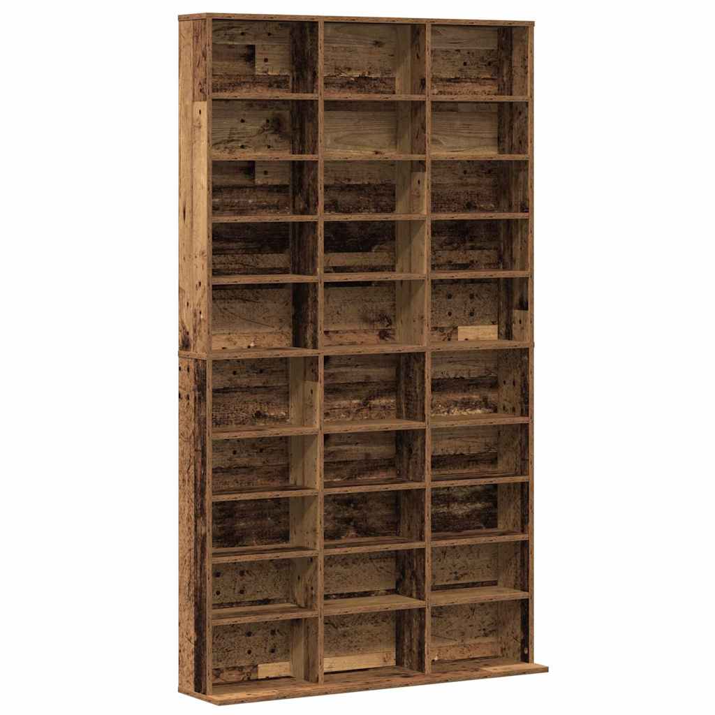 CD Regal mit Regal Altholz 101 x 23 x 177,5 cm Holzwerkstoff