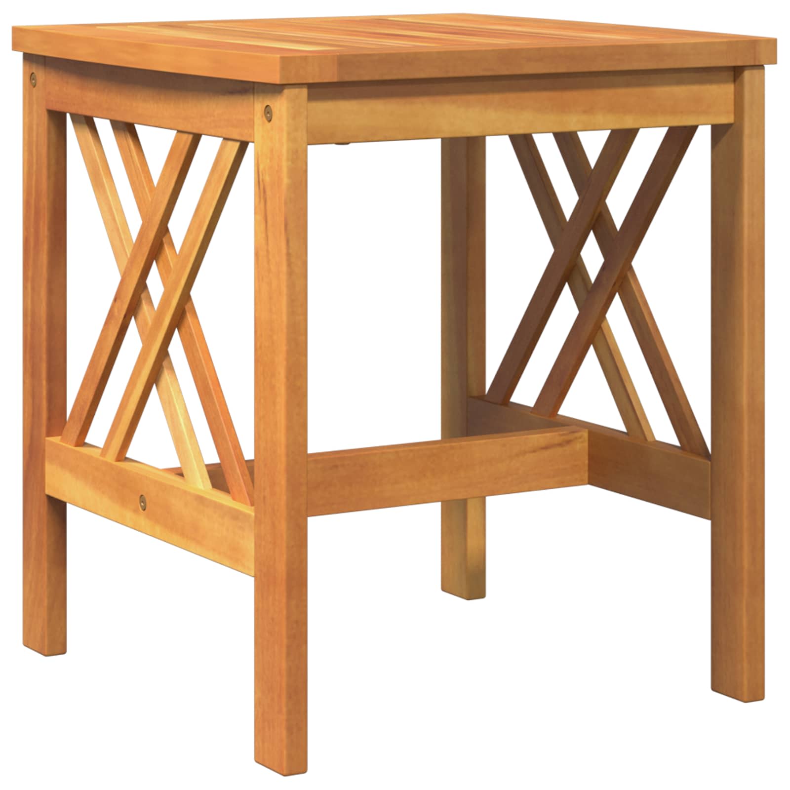 Beistelltisch Massivholz Akazie Öl-Natur 45 x 45 x 50 cm