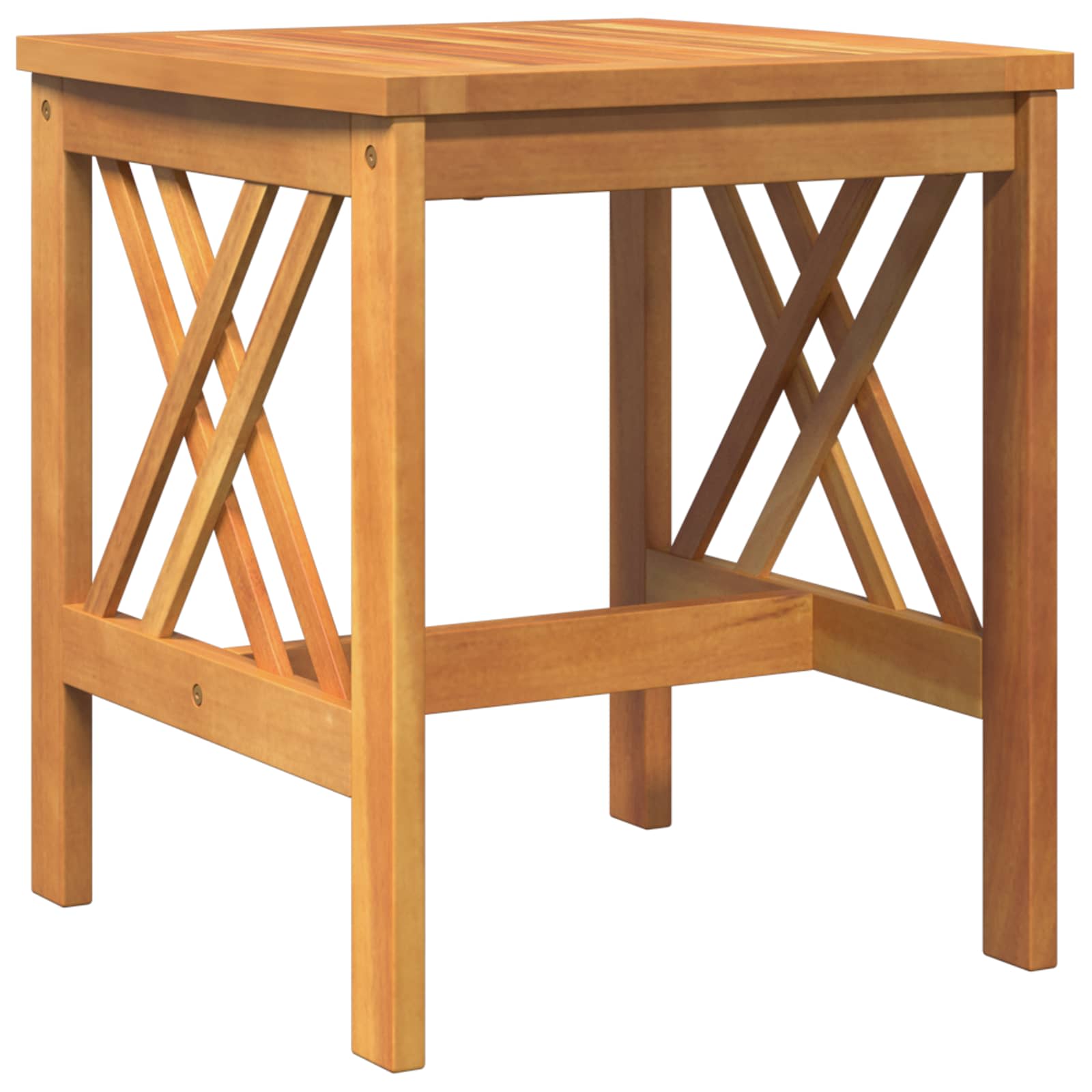 Beistelltisch Massivholz Akazie Öl-Natur 45 x 45 x 50 cm