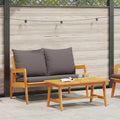 Bistrogarnitur mit Kissen 2 pcs Öl-Natur Massivholz Akazie