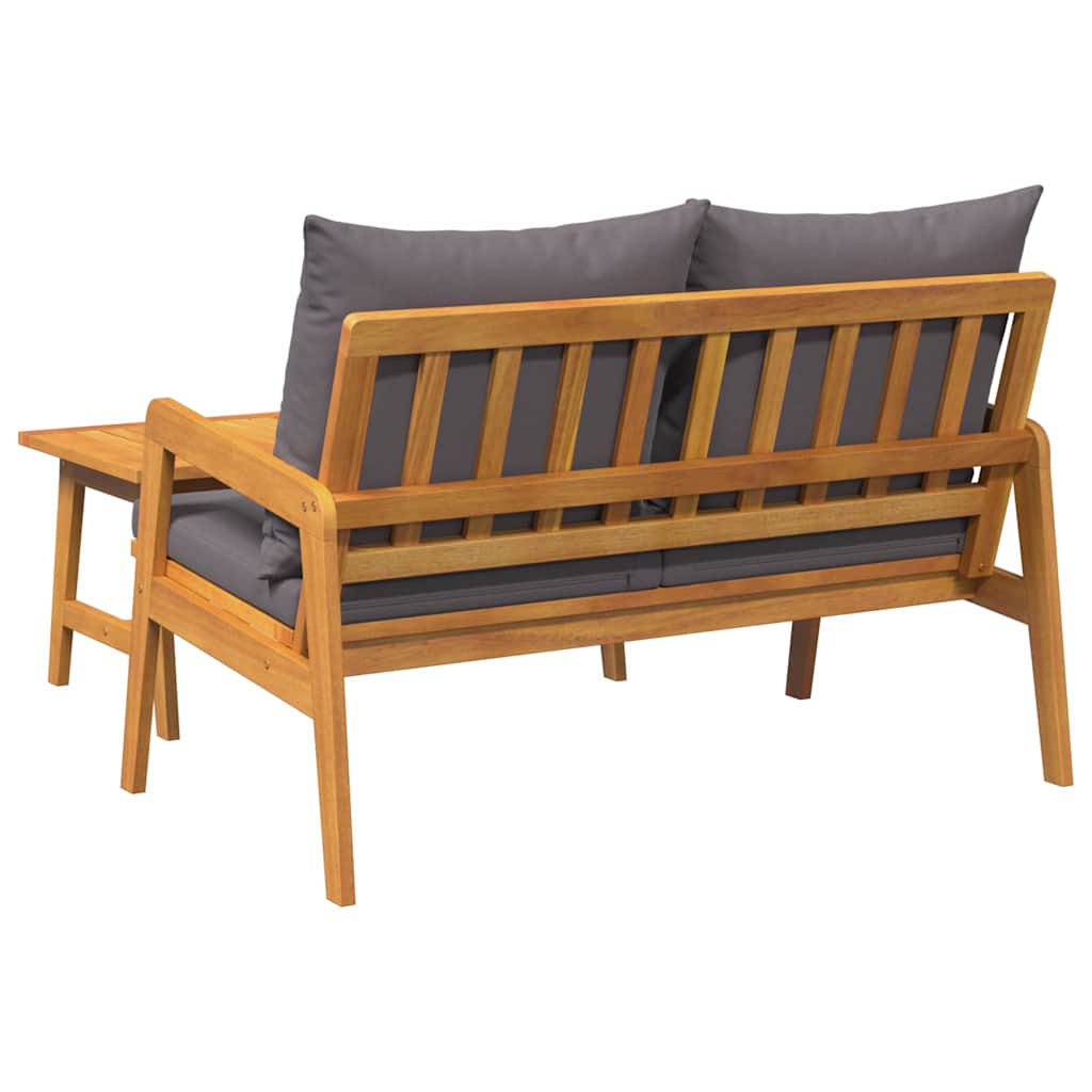 Bistrogarnitur mit Kissen 2 pcs Öl-Natur Massivholz Akazie