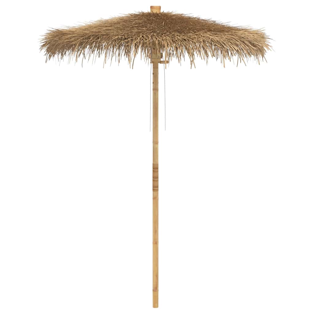 Tiki-Schirm mit Bananenblatt-Dach 180 cm Bambus