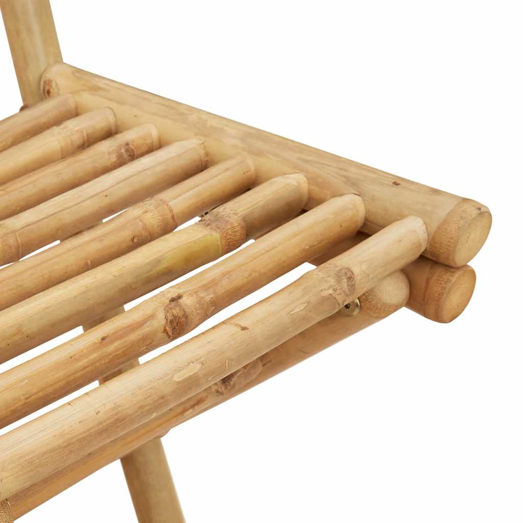 Outdoor-Barhocker mit Fußstützen 2 Stk. Klappbar Bambus