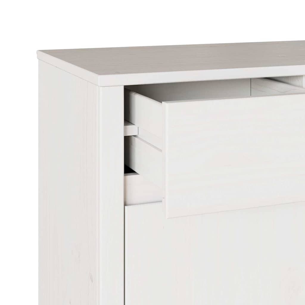 Sideboard Drammen Weiß 114 x 43 x 75,5 cm Massivholz Kiefer