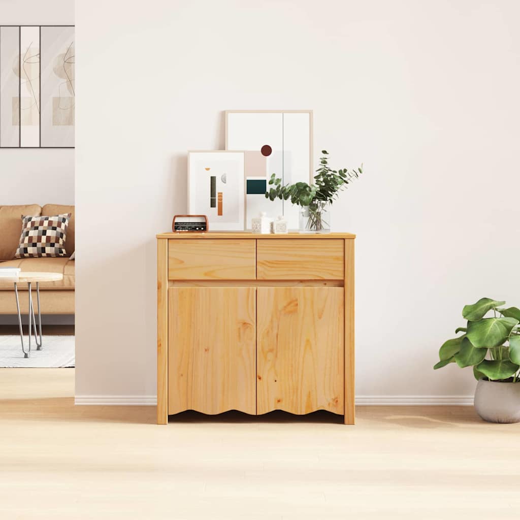 Sideboard Drammen Eiche 79 x 43 x 75,5 cm Massivholz Kiefer