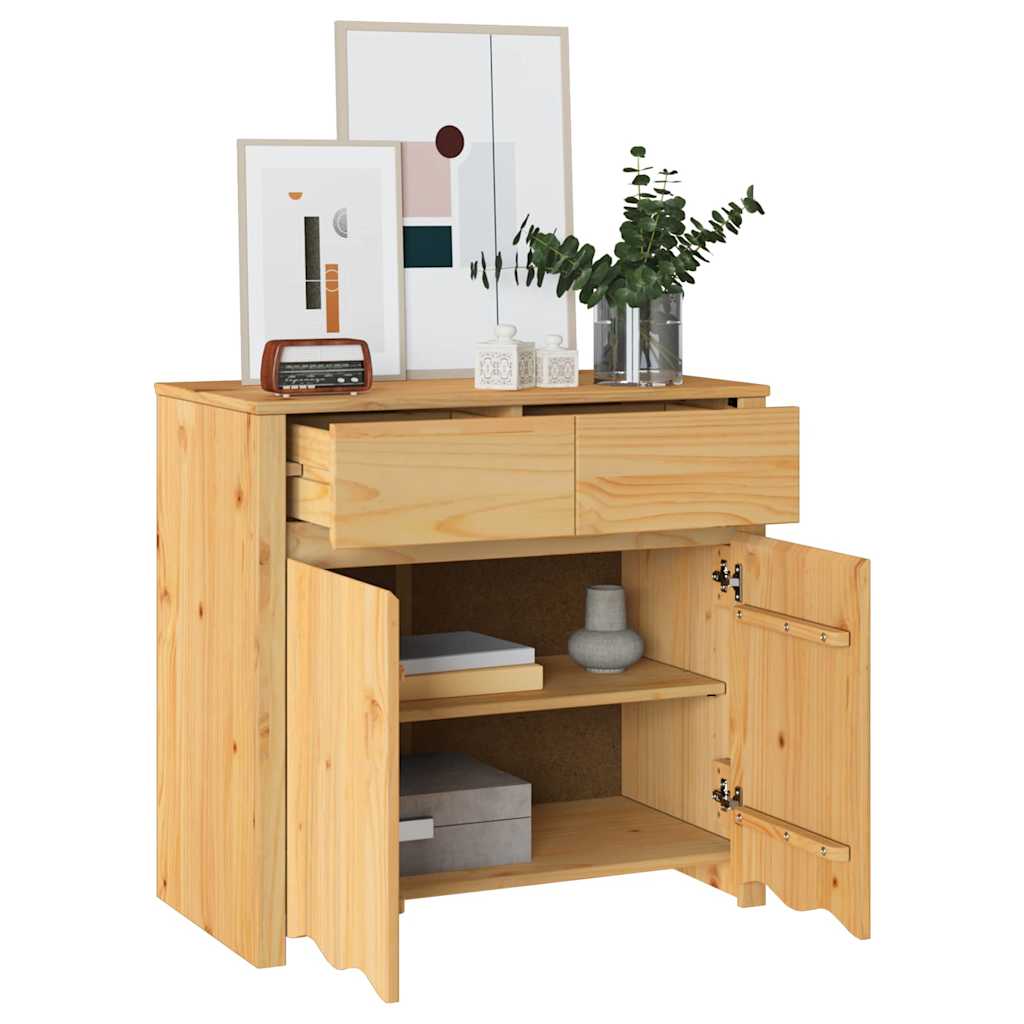 Sideboard Drammen Eiche 79 x 43 x 75,5 cm Massivholz Kiefer