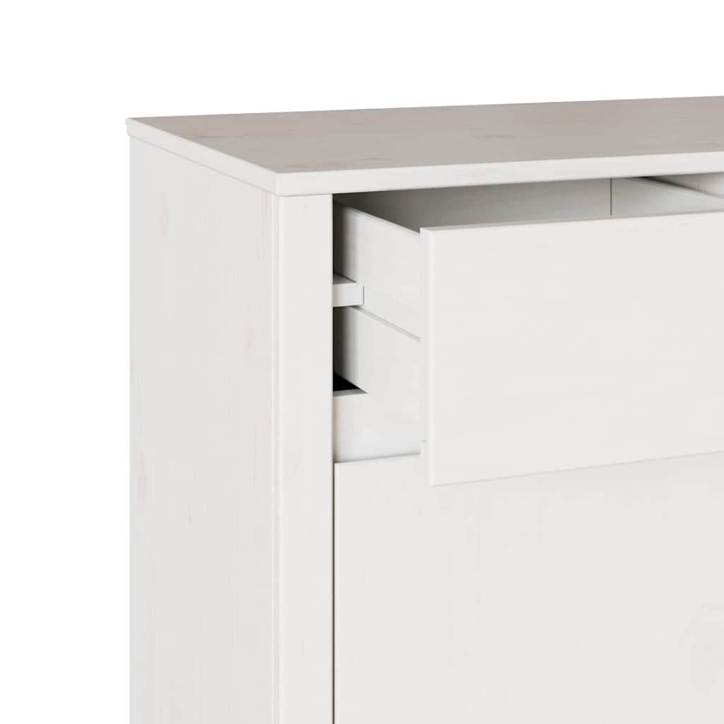 Sideboard Drammen Weiß 79 x 43 x 75,5 cm Massivholz Kiefer