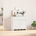 Sideboard Drammen Weiß 79 x 43 x 75,5 cm Massivholz Kiefer