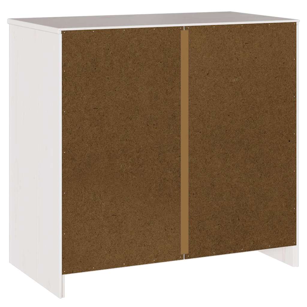 Sideboard Drammen Weiß 79 x 43 x 75,5 cm Massivholz Kiefer