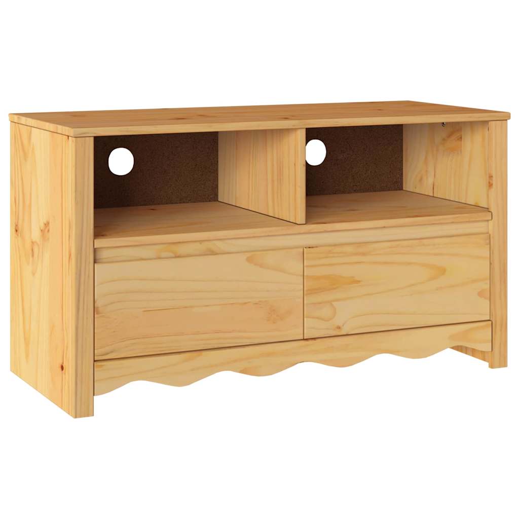 TV-Schränk Drammen Eiche 99 x 43 x 55 cm Massivholz Kiefer