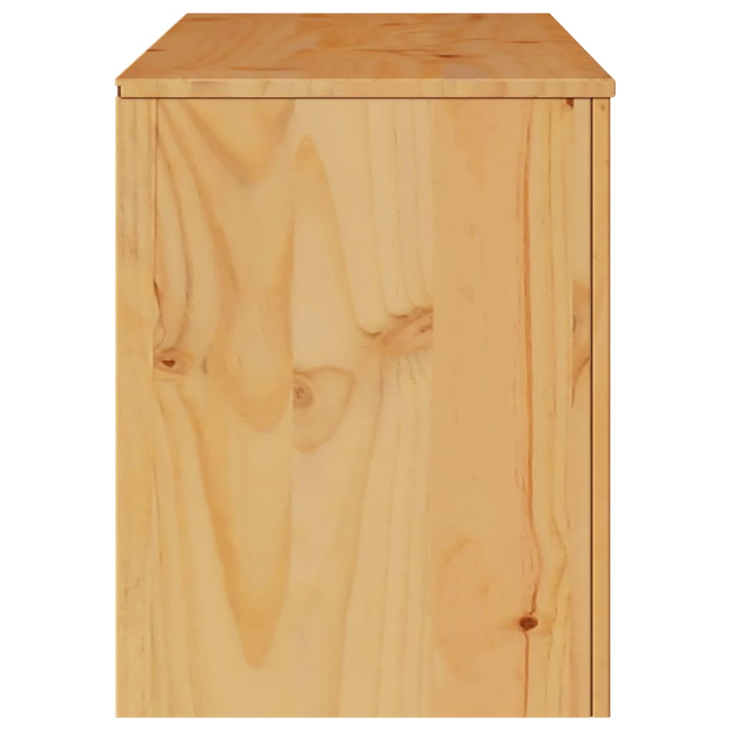 TV-Schränk Drammen Eiche 99 x 43 x 55 cm Massivholz Kiefer