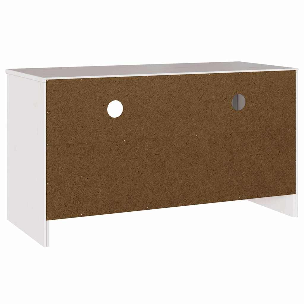 TV-Schränk Drammen Weiß 99 x 43 x 55 cm Massivholz Kiefer