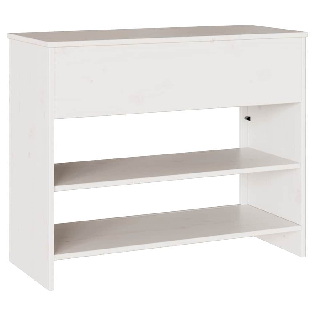 Konsolentisch mit Schubladen Drammen Weiß 89,5 x 37 x 73 cm