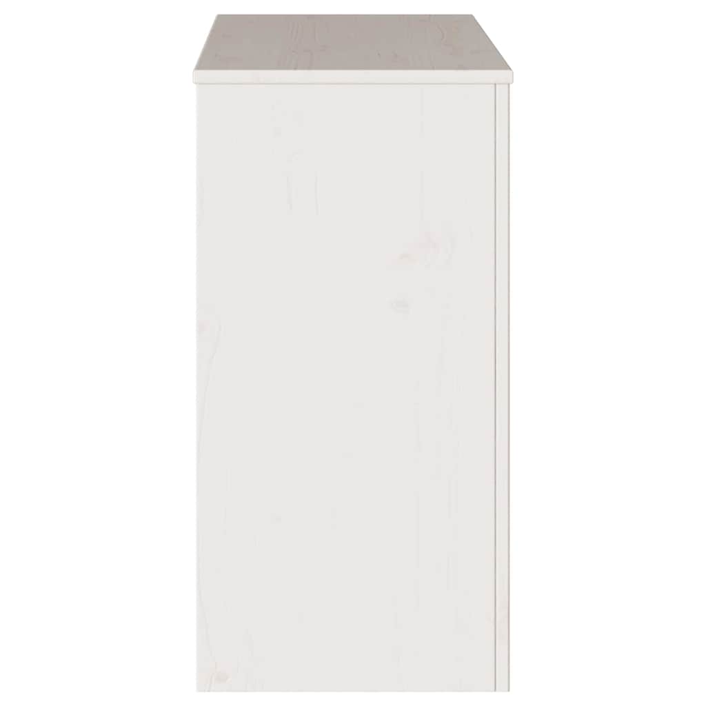 Konsolentisch mit Schubladen Drammen Weiß 89,5 x 37 x 73 cm