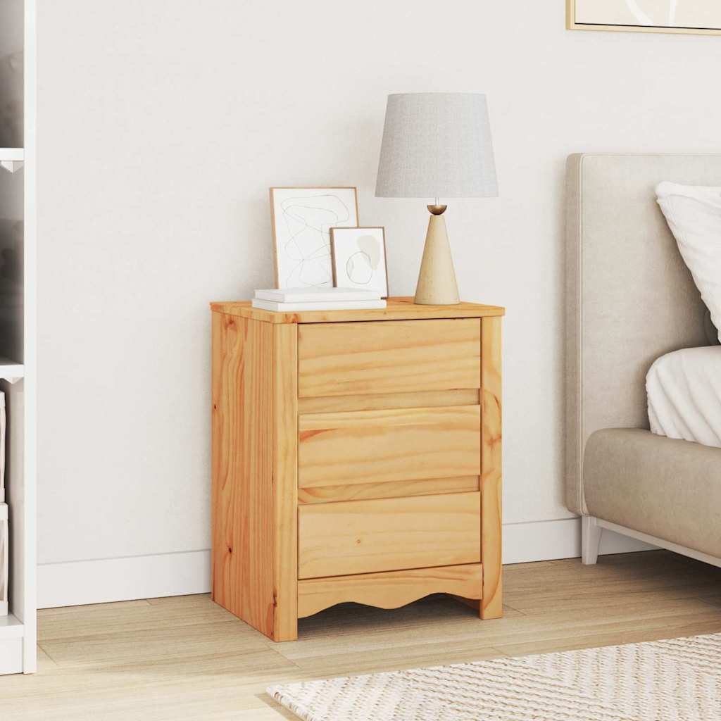 Couchtisch Drammen Eiche 45 x 35 x 56 cm Massives Kiefernholz