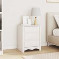 Couchtisch Drammen Weiß 45 x 35 x 56 cm Massives Kiefernholz