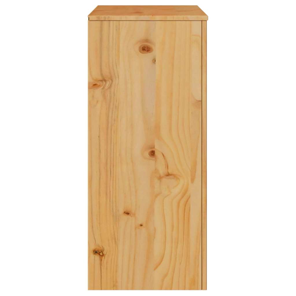 Kommode Drammen Eiche 76,5 x 40 x 91 cm Massivholz Kiefer