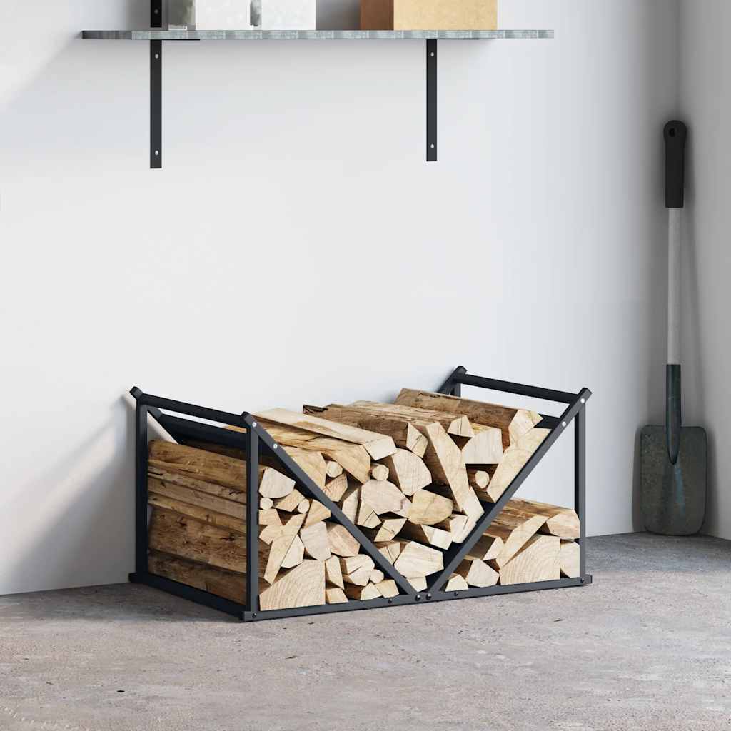 Brennholzregal Anthrazit 70x43x34,5 cm Kaltgewalzter Stahl