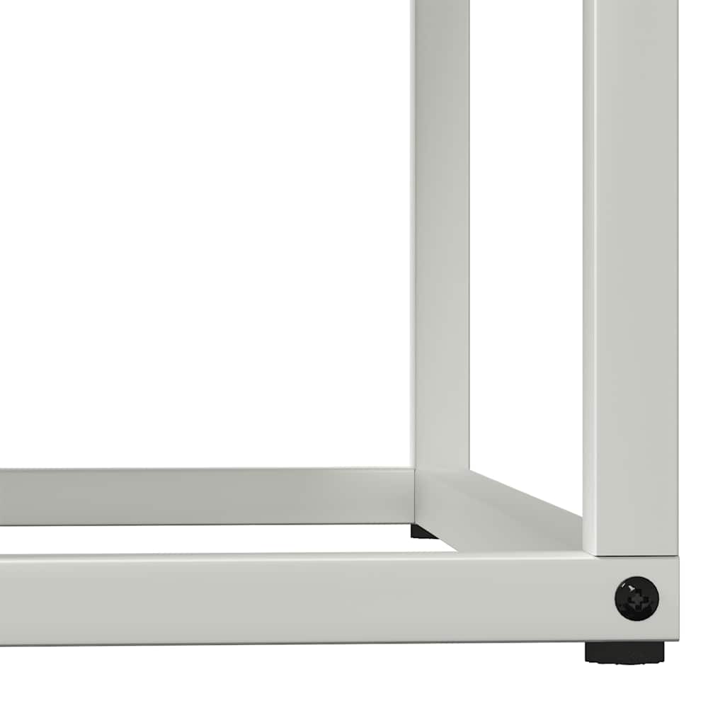 Brennholzregal Weiß 69,5x35x81 cm Kaltgewalzter Stahl