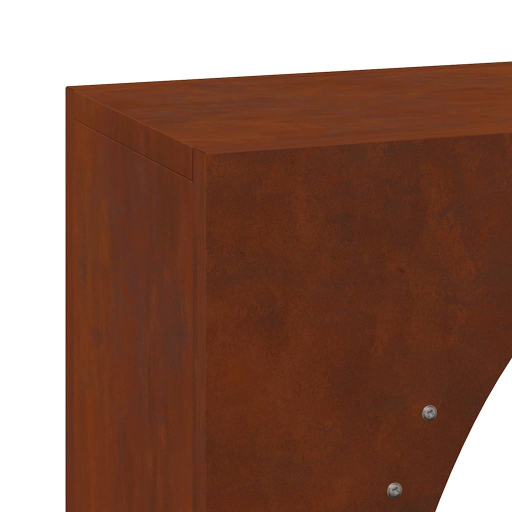 Brennholzregal 50x23x100 cm Wetterfester Stahl