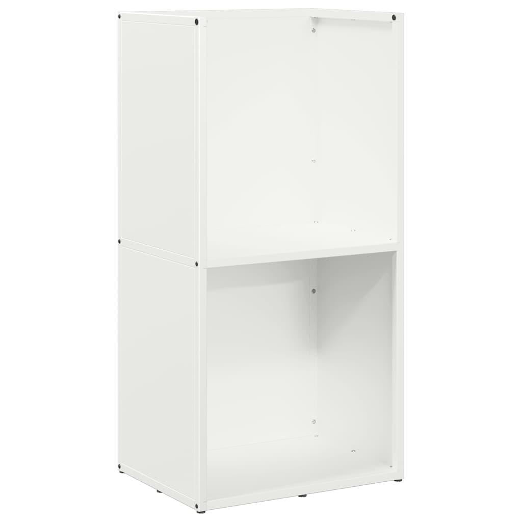 Brennholzregal Weiß 40x30x80 cm Kaltgewalzter Stahl