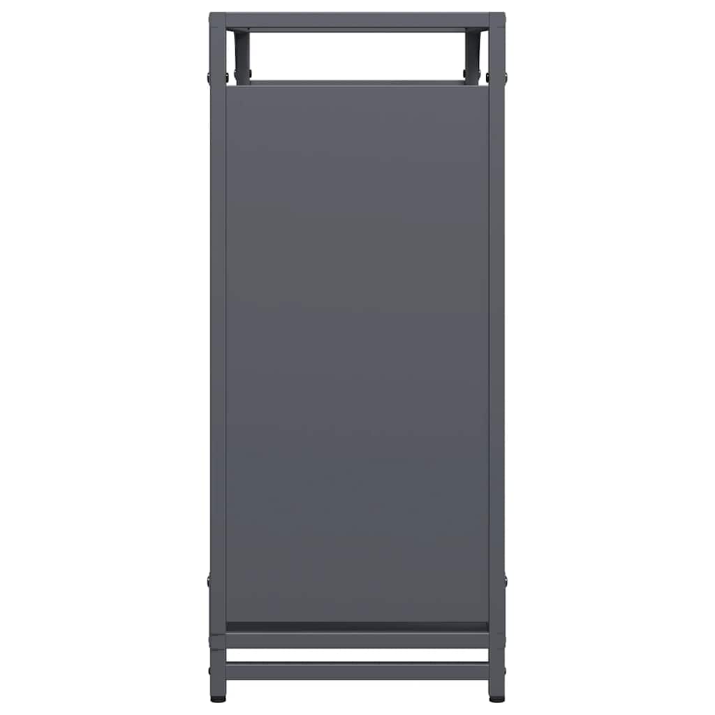 Brennholzregal Anthrazit 60x28x65 cm Kaltgewalzter Stahl